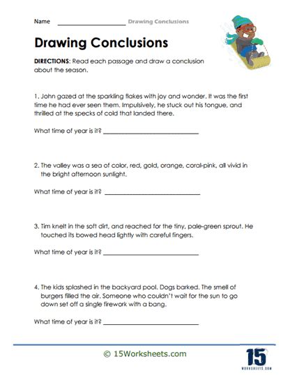 Drawing Conclusions Worksheets 15 Worksheets