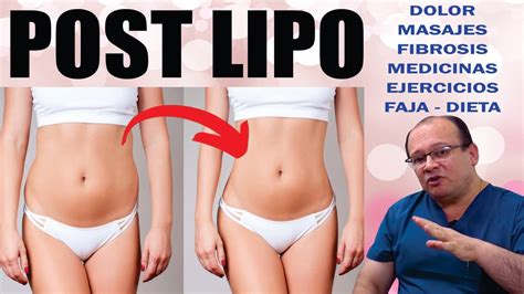 Que HACER después de una LIPO POST LIPOESCULTURA Cuidados Dieta