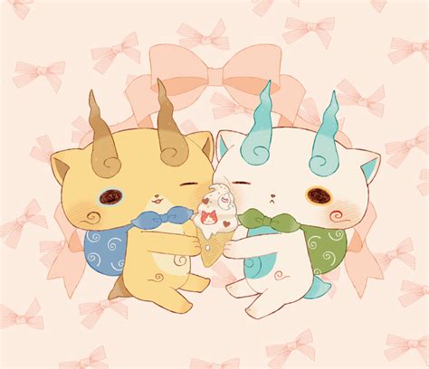 Jibanyan Komasan Whisper And Komajirou Youkai Watch Drawn By