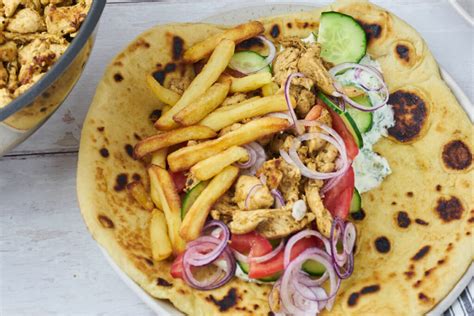 Greek Chicken Gyros Easy Recipe For Chicken In Flatbread