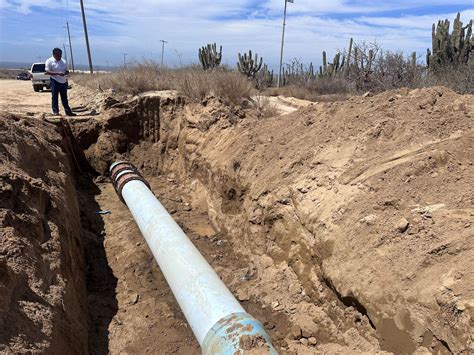 Para Asegurar El Tandeo De Agua Potable En Cabo San Lucas Reparan Fuga