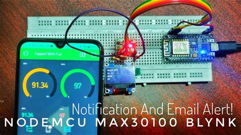 Iot Based Heart Rate And Spo2 Tracker With Nodemcu Max30100 And Blynk Application With Code