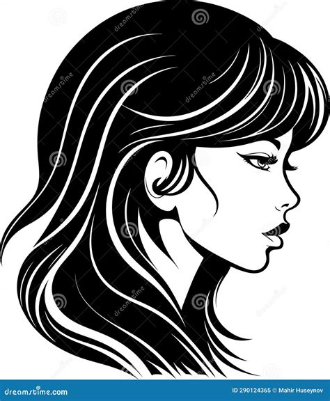 Elegant Beautiful Girl Face Vector Illustration Stock Illustration Illustration Of Artwork