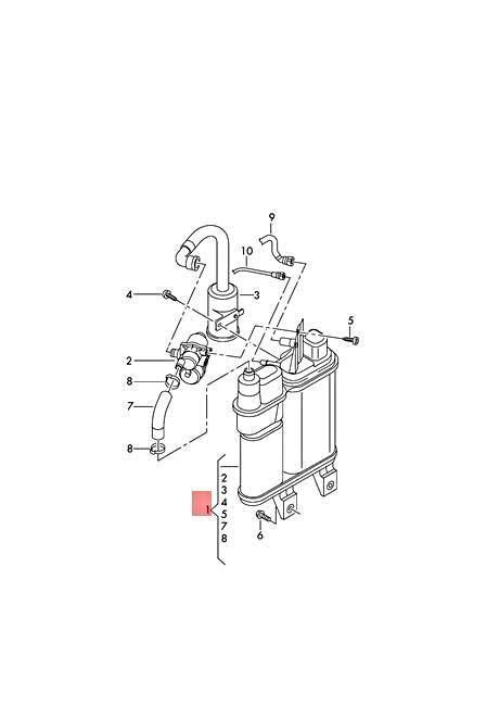 Genuine VW Passat Active Charcoal Filter With Diagnosis Pump 561201797K