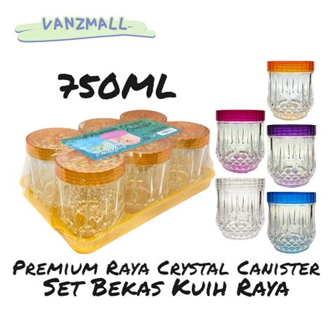 Vanz Set Bekas Kuih Raya Sparkling Canister Set Premium Cookies