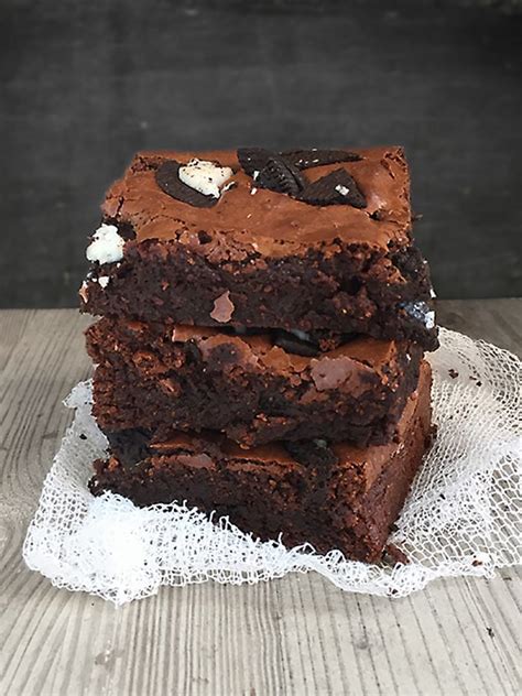 Brownie De Chocolate Con Galletas Oreo