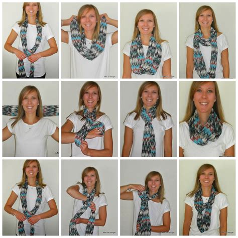 Ways To Wear Your Infinity Scarf Scarf Tying Infinity Scarf Scarves Ruffled Ruffle Blouse