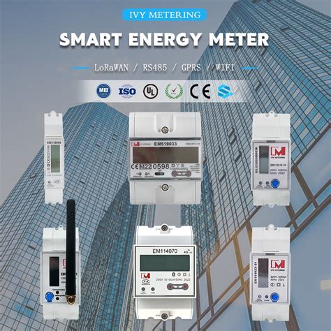 Single Phase Three Phase Smart Electric Energy Meter With Lora RS485