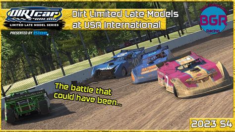 Dirt Limited Late Models At Usa International Iracing Dirt Youtube