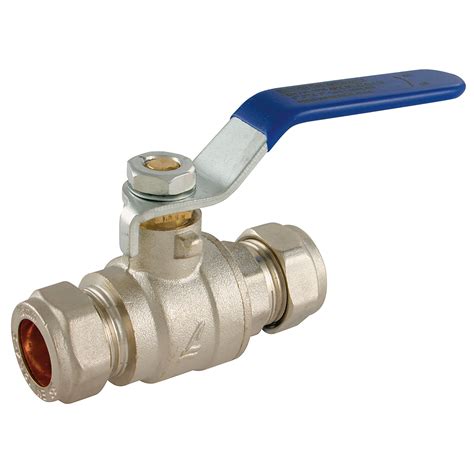 Pro Comp Blue Lever Compression Ball Valves Brass Lever Handles