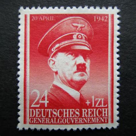 Germany Nazi Stamp Mnh Adolf Hitler Swastika Eagle Wwii Third