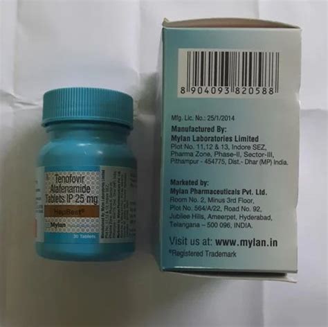 Hepbest Tenofovir Alafenamide 25 Mg Tablets Mylan 30 Tab At 997