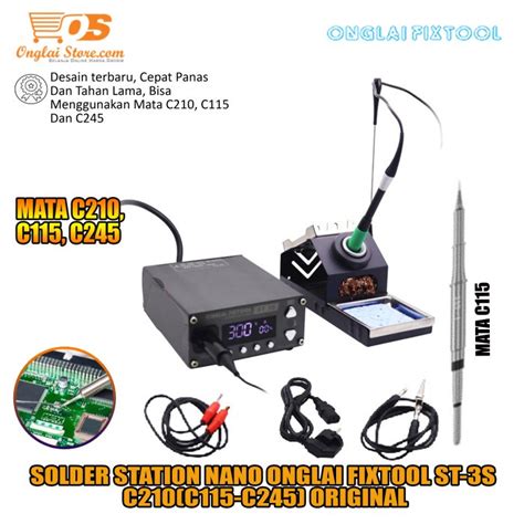 Jual Soldering Kit Onglai Fixtool St 3s Solder Station Soldering Iron