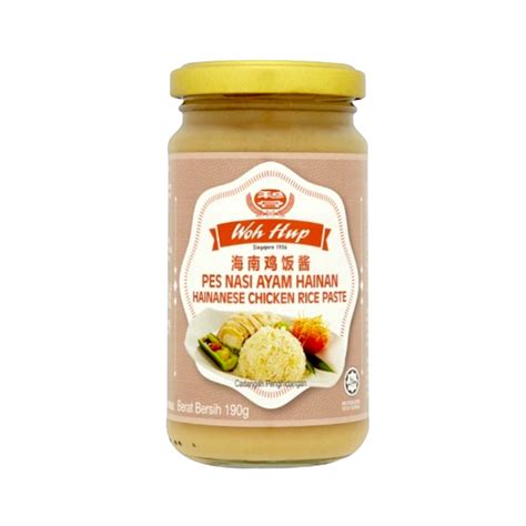 Woh Hup Singapore Hainanese Chicken Rice Paste 190g Shopifull