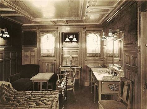 A Rare Photo Of Inside A First Class Suite Of The Titanic Before It