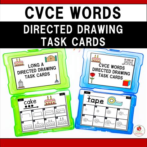 Cvce Words Directed Drawing Task Cards United Teaching