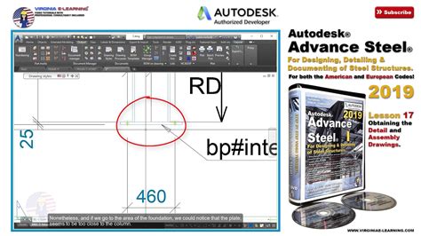 Advance Steel 2019 Tutorial Lesson 17 Detail And Assembly Drawings Youtube