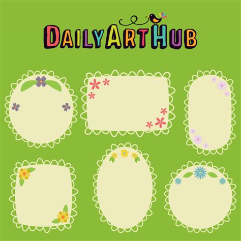 Floral Decorative Clip Art Set Daily Art Hub Graphics Alphabets And Svg