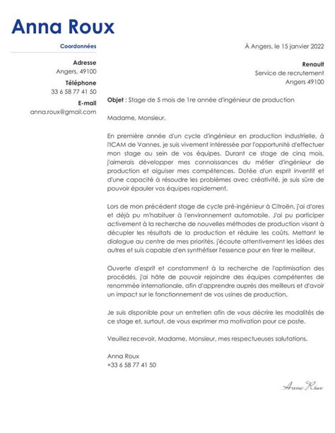 Formules De Politesse De Lettre De Motivation Exemples Hot Sex