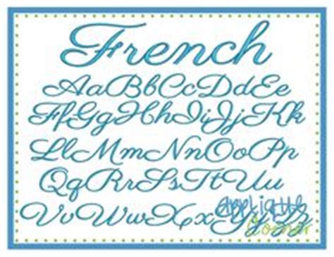 French Embroidery Font Machine Embroidery Alphabet, Machine Applique ...