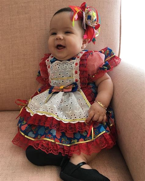 Vestido Festa Junina Roupa Infantil Para Menina Nunca Usado