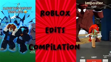 Roblox Edits Tiktok Compilation 1 Youtube