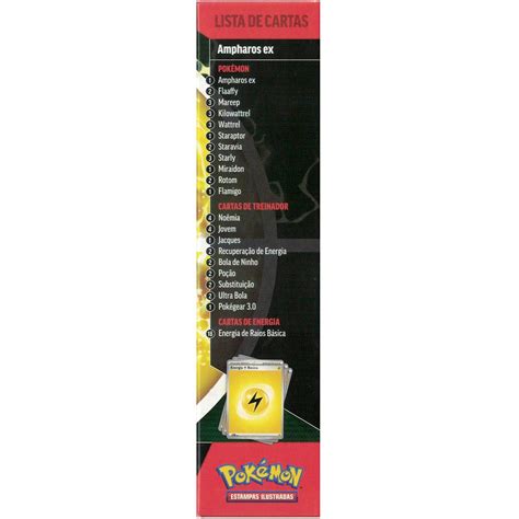 Pokemon Deck Baralho De Batalha Ex Ampharos Portugu S Copag