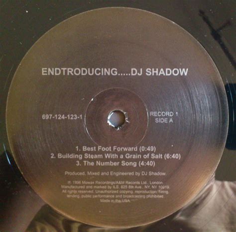 Dj Shadow Endtroducing Vinyl Pursuit Inc