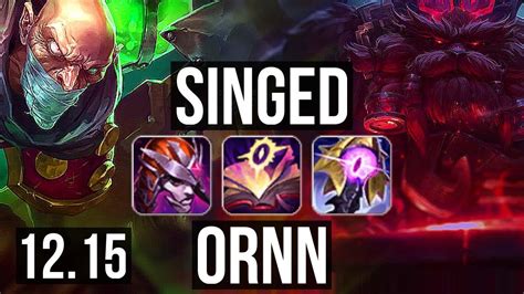 SINGED Vs ORNN TOP 14 1 9 73 Winrate Rank 7 Singed Legendary