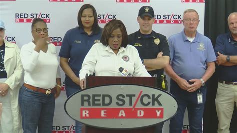 Baton Rouge Mayor Gives Update After Francine Brings Heavy Rain Strong