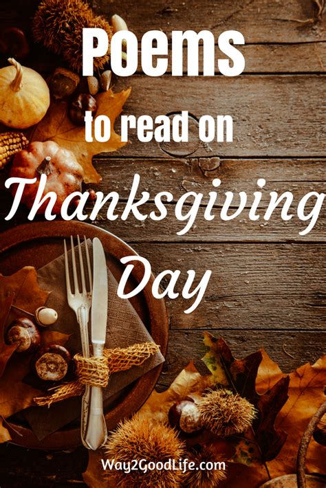 Share These Thanksgiving Poems Or Sayings Around Your Holiday Table Artofit