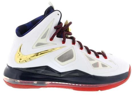 Nike Lebron X Sp Gold Medal Mens 542244 100 Us