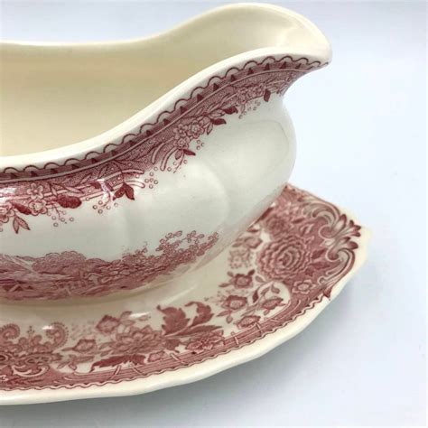 Vintage Red Burgenland Series Sauce Bowl From Villeroy Boch Germany