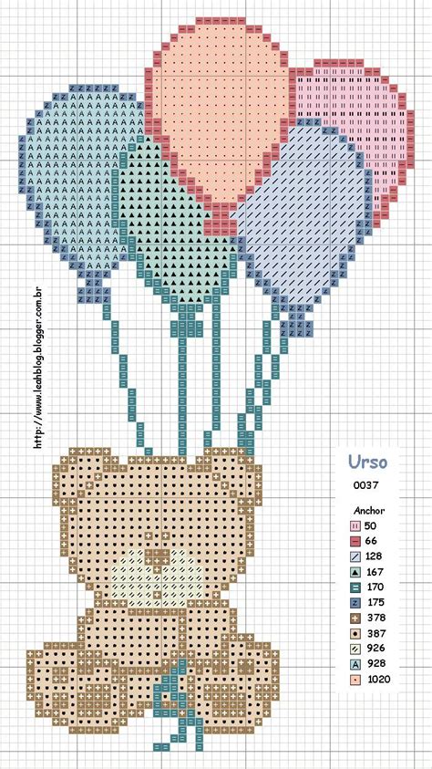 Schema Punto Croce Palloncini Fare Di Una Mosca