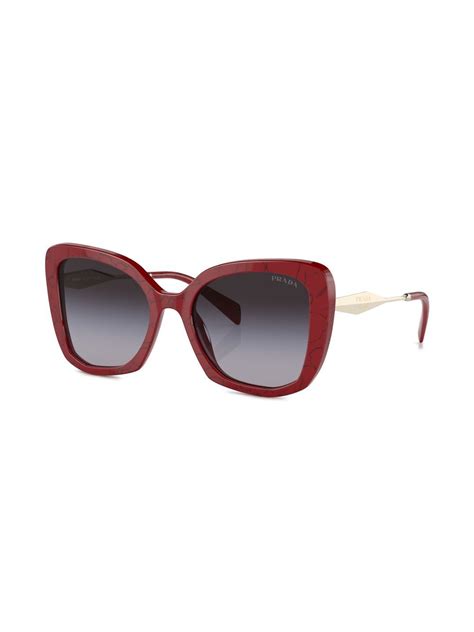 Prada Eyewear Logo Arm Detail Sunglasses Farfetch