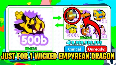 What People Trade For WICKED EMPYREAN DRAGON In Pet Simulator X YouTube