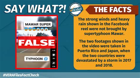 VERA FILES FACT CHECK FB Reel Shows Impact Of Different Typhoons NOT