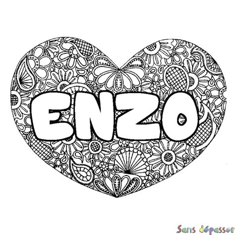 Coloriage Enzo Coloriage Prenom Enzo Images And Photos Finder