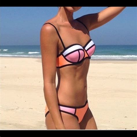 Triangl Swimwear Swim Triangl Swimwear Poppy Peach Soda Bikini