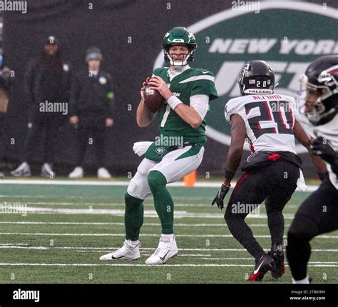 New York Jets Quarterback Tim Boyle 7 Drops Back To Pass During An