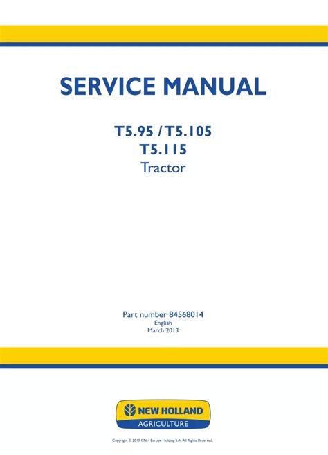 Ppt New Holland T Tractor Service Repair Manual Powerpoint