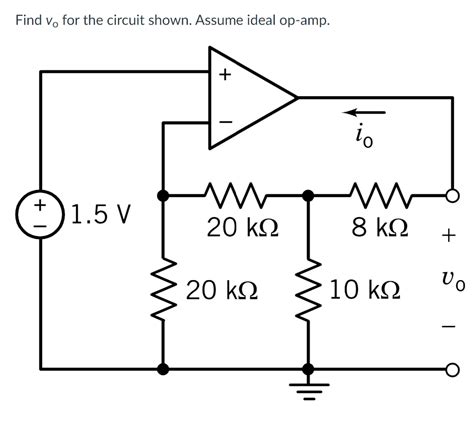 Solved Find Vo For The Circuit Shown Assume Ideal Op Chegg