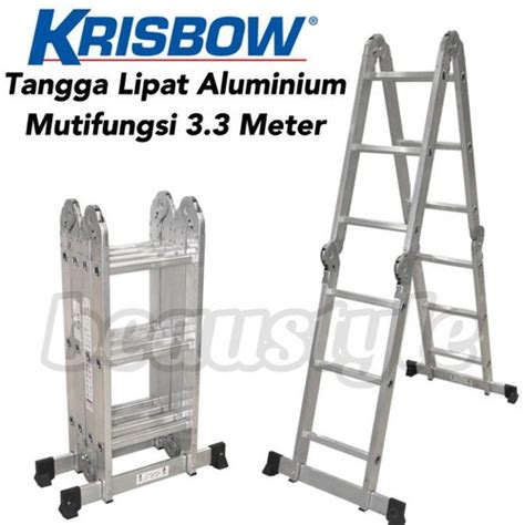 Jual Krisbow Tangga Lipat Aluminium Multifungsi Meter Ace