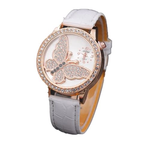 Women 3d Butterfly Watch Ultra Thin Quartz Analog Watch 3d Butterfly