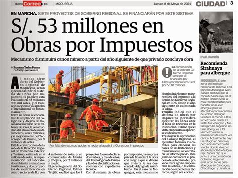 GRUPO INICIATIVA ANTICORRUPCION ILO S 53 Millones En Obras Por