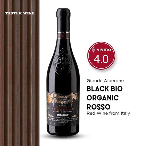 Taster Wine Grand Alberone Black Bio Vino Rosso D Italia NTUC FairPrice