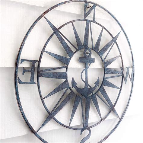 Inspirations Compass Metal Wall D Cor By Beachcrest Home