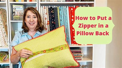 How To Put A Zipper In A Pillow Back Youtube Pillow Cases Diy Sew