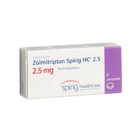 ZOLMITRIPTAN Spirig HC Tabl 2 5 Mg Blist 6 Stk Online Bestellen