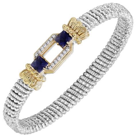 Vahan Diamond Iolite Bangle Bracelet